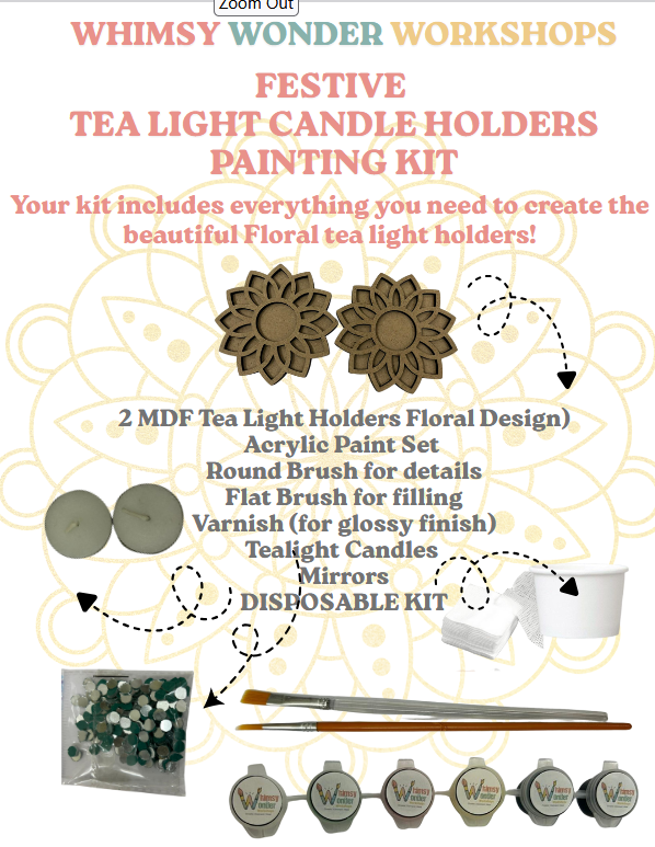 Floral Tealight Candle Holders