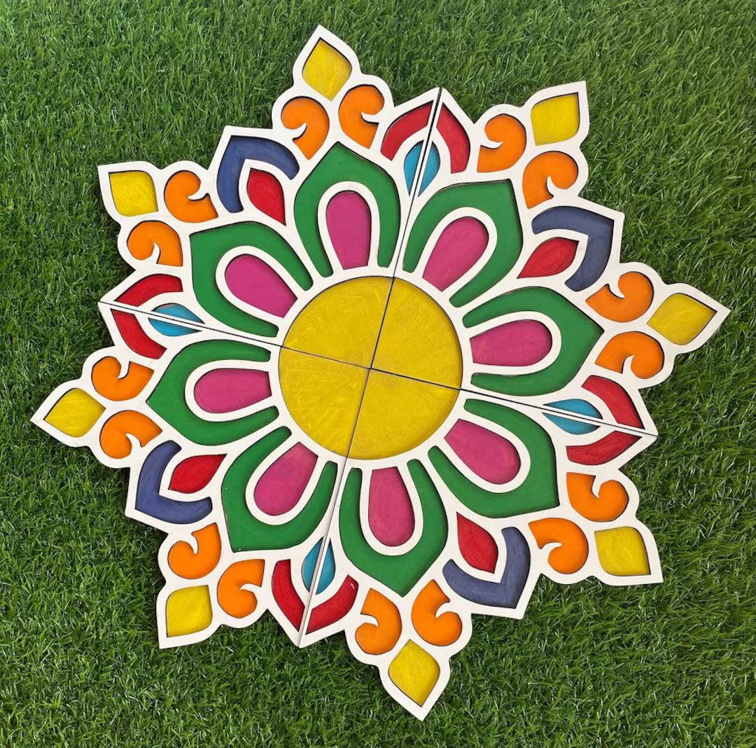 Colorful Festive Rangoli Kit