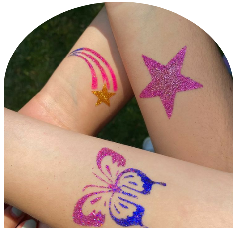 Glitter tato making