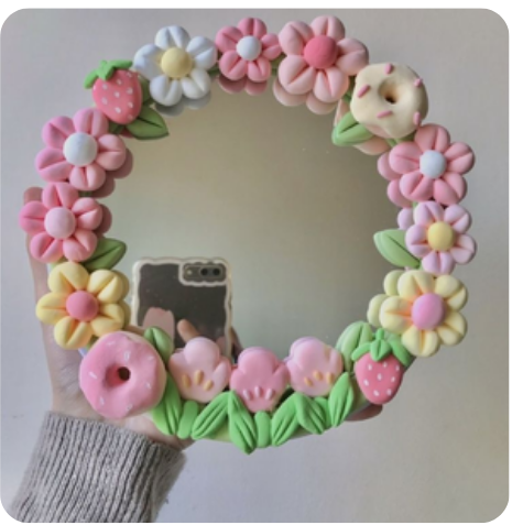Foam Clay Mirror Art Painting