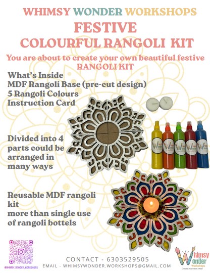 Colorful Festive Rangoli Kit