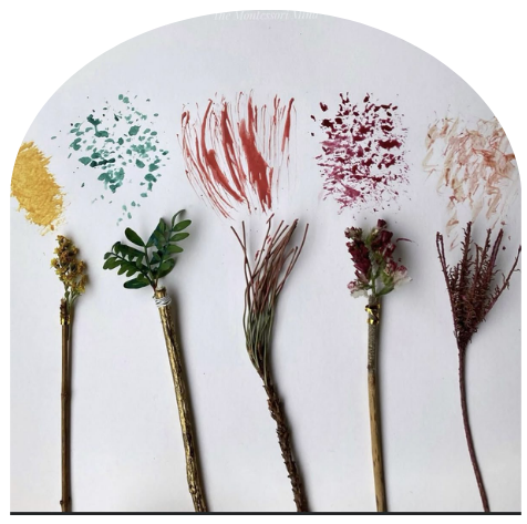 Painting with nature elements
