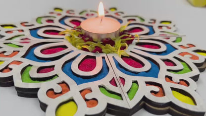 Colorful Festive Rangoli Kit